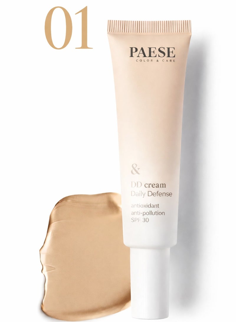 Paese DD Cream SPF 30 Antioxidant & Anti-Pollution, 1N Ivory, Daily Defense Tinted Face Cream, SPF30 UV Protection, 30 ml - Image 1